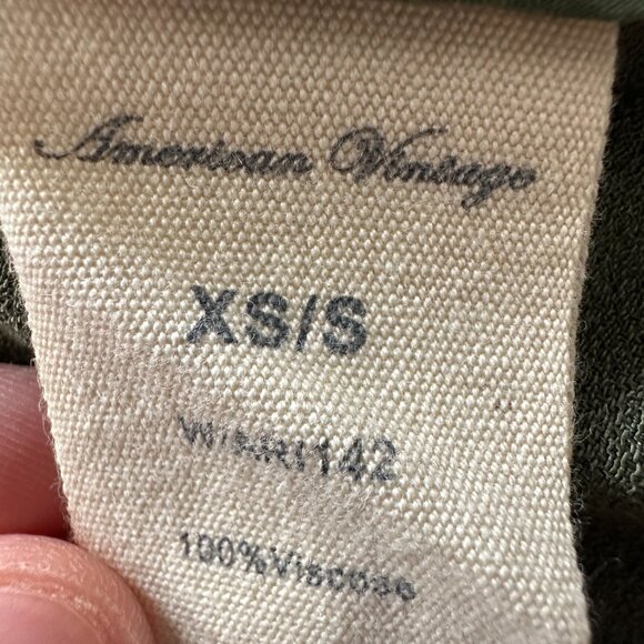 AMERICAN VINTAGE GREEN BELTED CARDIGAN – XS/S – 100% VISCOSE - Picture 3 of 8